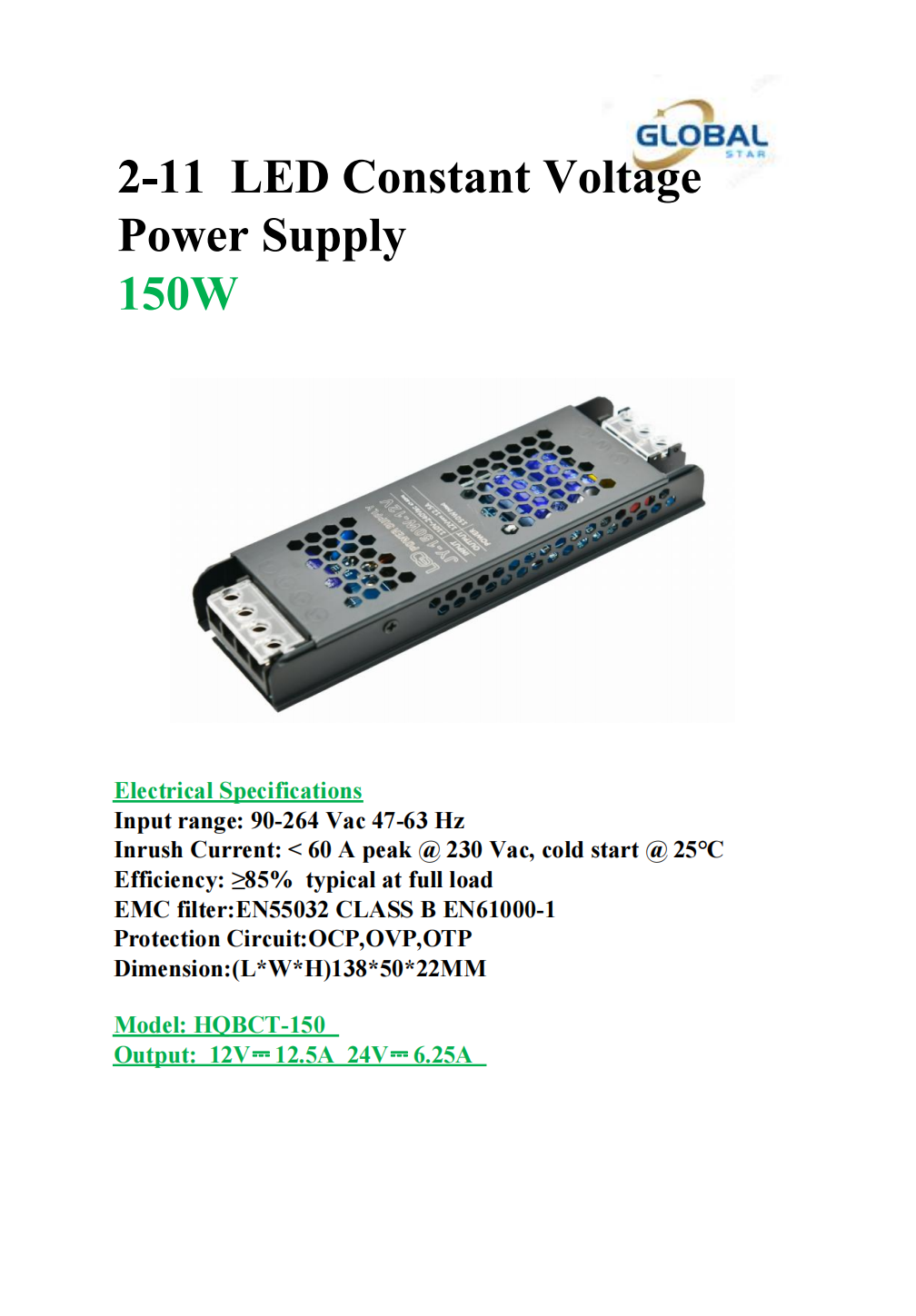 LED Constant Voltage Power Supply 150W.png